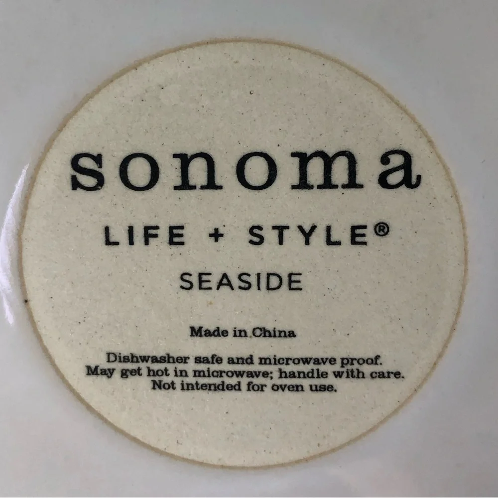 Sonoma Seaside Beach Shell Dinner Plate - Picture 5 of 5